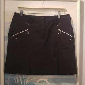 Jamie Sadock Size 8 Athletic Golfing Black Skirt  Pockets